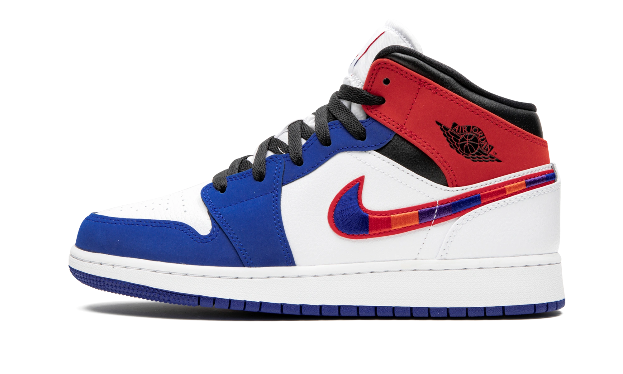 Jordan 1 Mid Rush Blue University Red (GS)