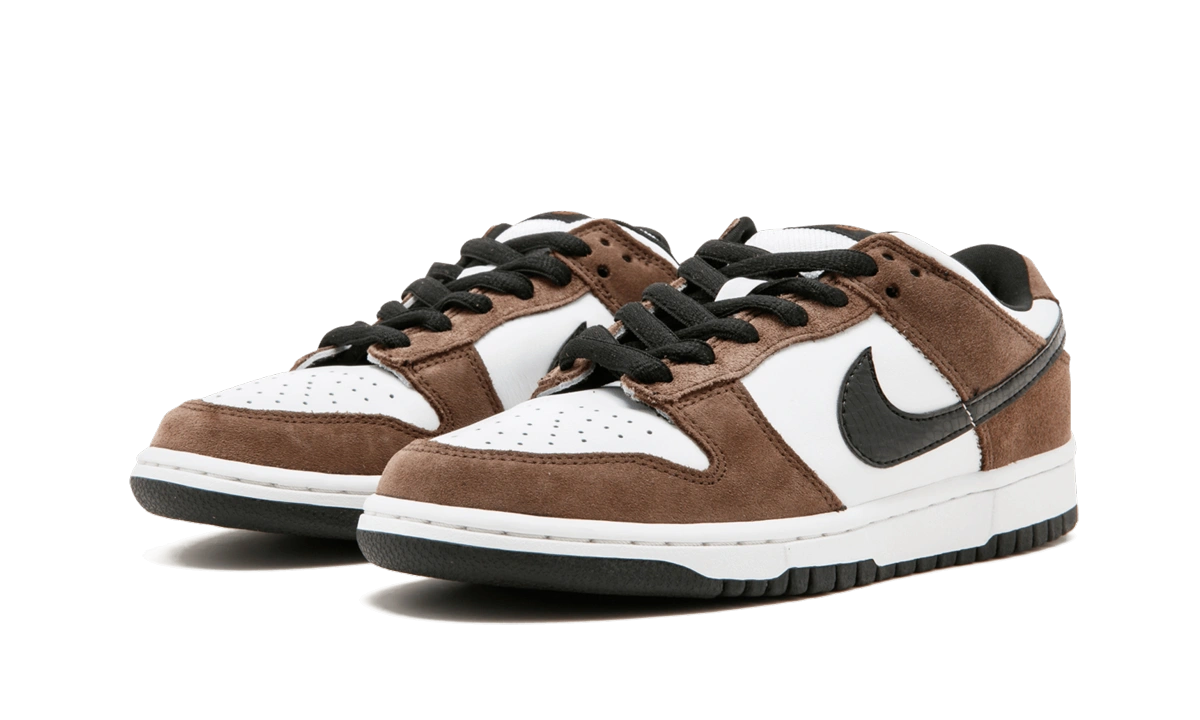 Nike SB Dunk Low White Black Trail End Brown - Image 1