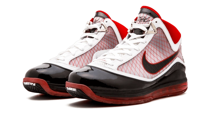 Nike LeBron 7 White/Black-Varsity Red - Image 1