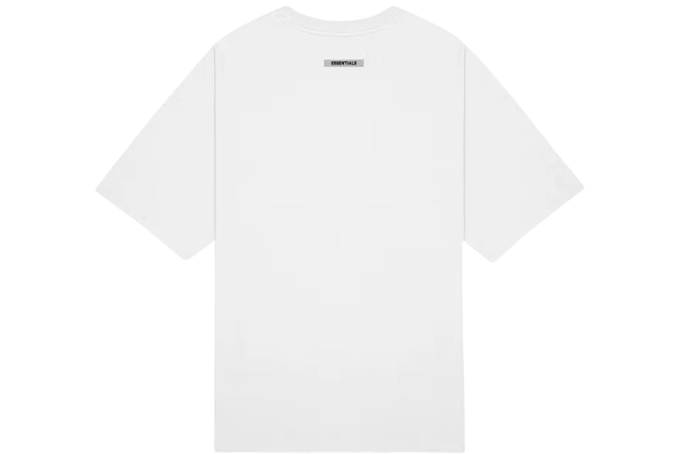 Fear of God Essentials Boxy T-Shirt Applique Logo White - Image 2