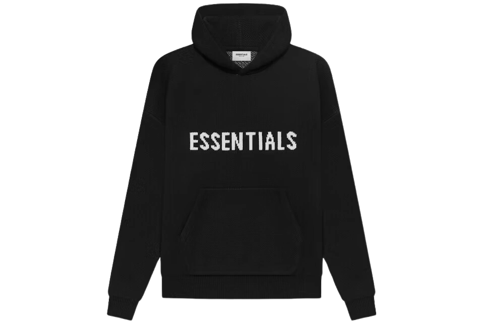 Foto del prodotto Fear of God Essentials Knit Pullover Hoodie Black