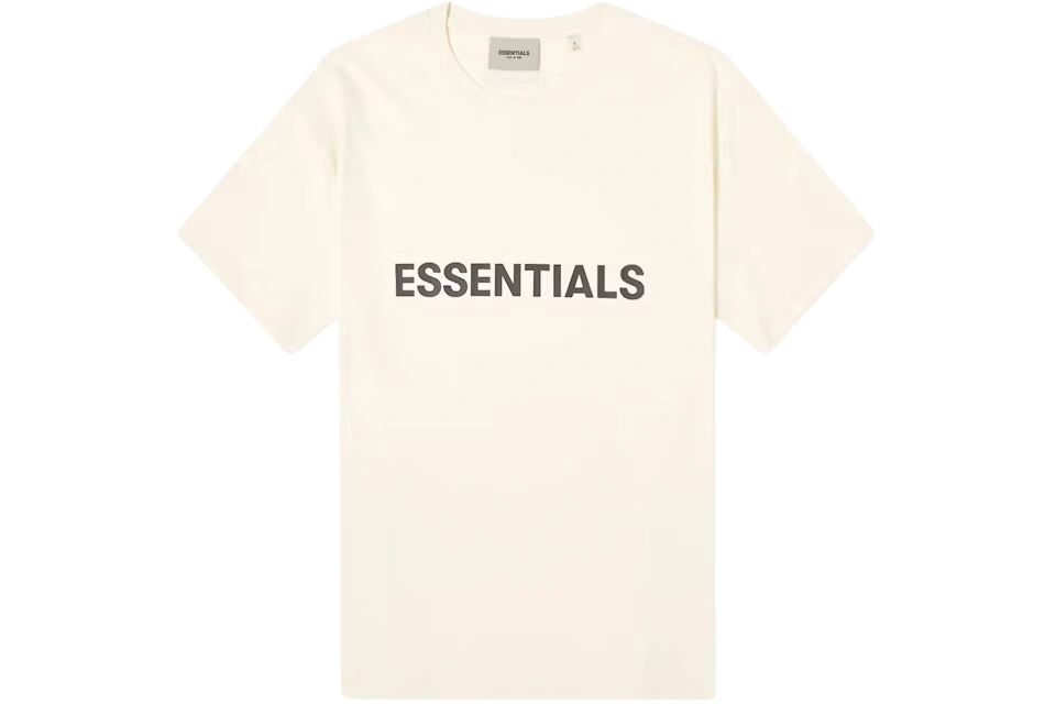Photo du produit Fear of God Essentials Boxy T-Shirt Applique Logo Butter Cream