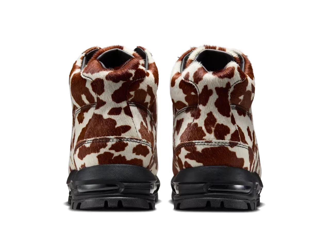 Nike Air Max Goadome Sail Cacao Wow Cow Print Pony Hair - Image 2