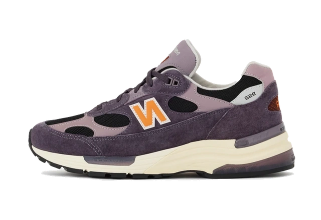 New Balance 992 MiUSA Dark Ice Wine Black productfoto