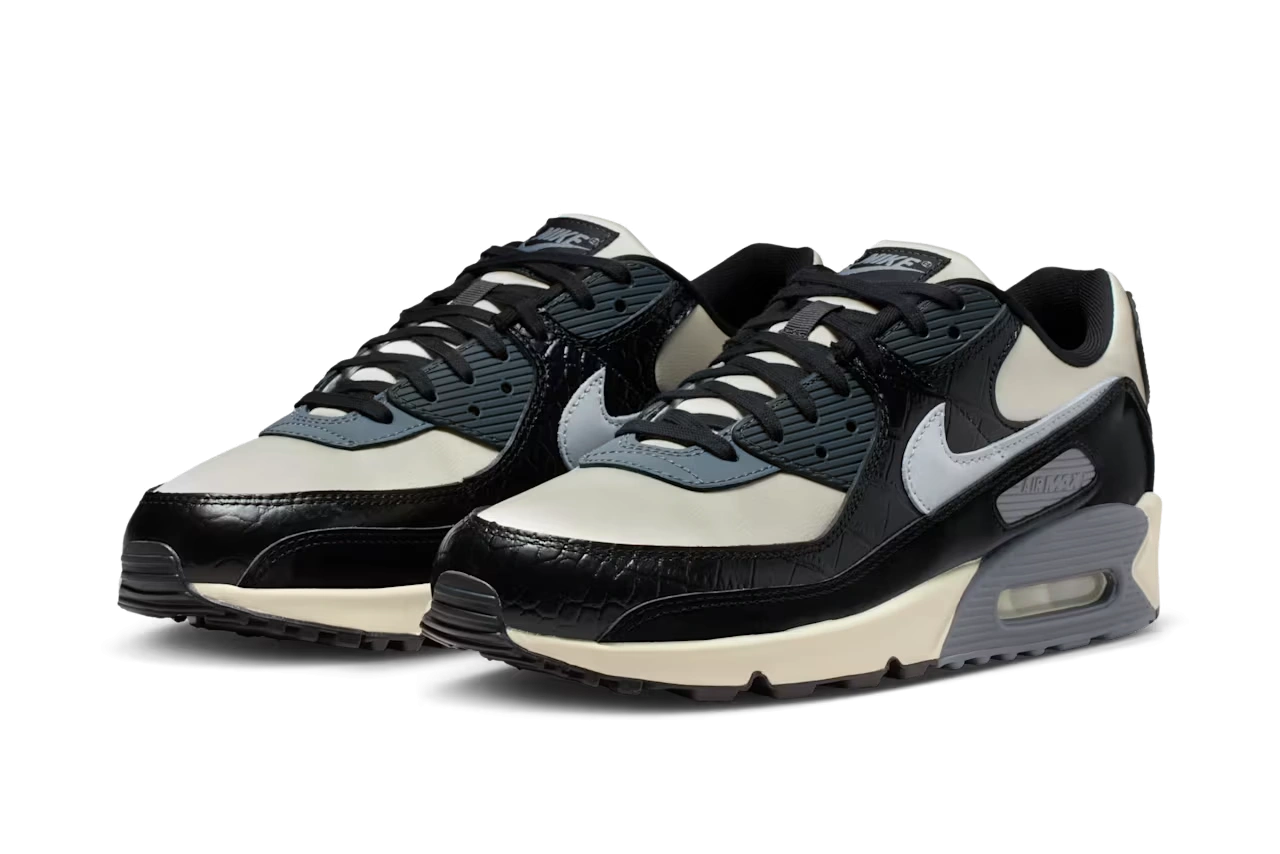 Nike Air Max 90 QS Smoke Grey Crocodile - Image 1