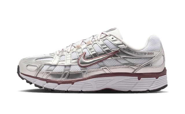 Nike P-6000 White Metallic Silver Tattoo (W) productfoto