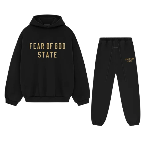Fear of God Essentials Yellow State Black Full Set Produktfoto