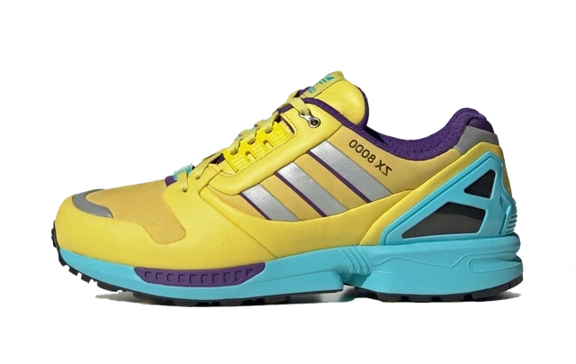 adidas ZX 8000 Consortium Yellow Blue Glow product photo