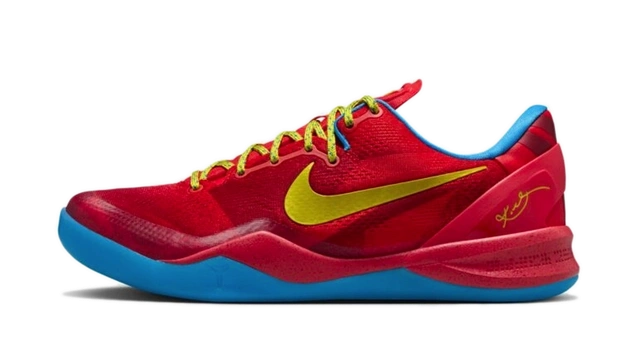 Nike Kobe VIII Protro Light Crimson Vivid Blue Bright Citron - Image 1