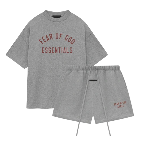 Fear of God Essentials Dark Heather Summer set product photo