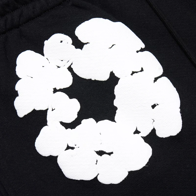 Denim Tears The Cotton Wreath Sweatpants Black - Image 2