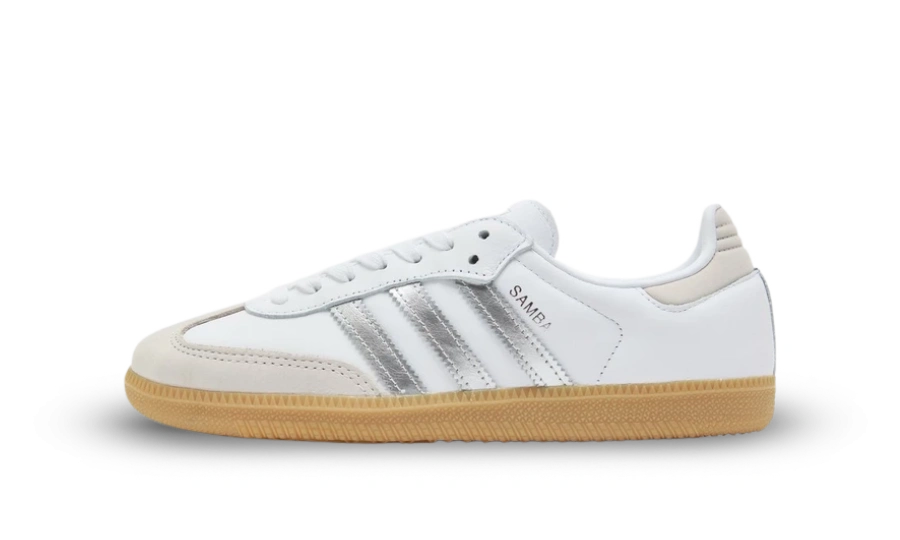 adidas Samba OG White Silver Metallic Grey (W) Produktfoto