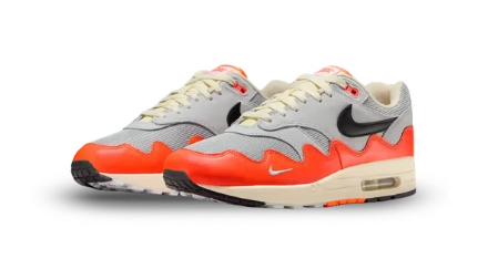 Nike Air Max 1 Patta Waves Hyper Crimson Pure Platinum - Image 1
