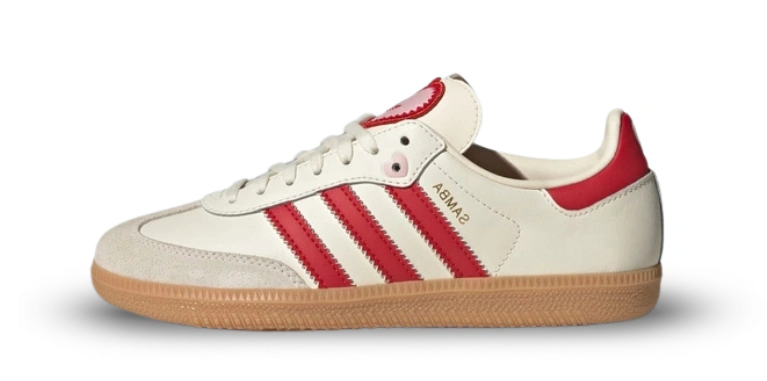 adidas Samba OG Valentine's Day Cream White Scarlet (2026) (GS) Produktfoto