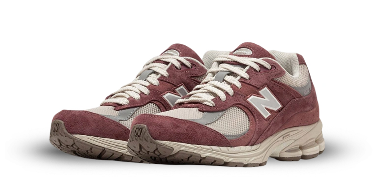 New Balance 2002R Washed Burgundy Timberwolf Slate Grey - Image 1