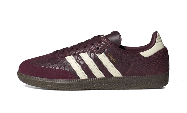 adidas Samba OG Snakeskin Maroon Cream White (W) Produktfoto