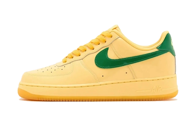 Nike Air Force 1 Low Patent Leather Topaz Gold Pine Green