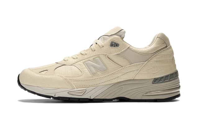 New Balance 991 MiUK Oyster Grey Crocodile productfoto