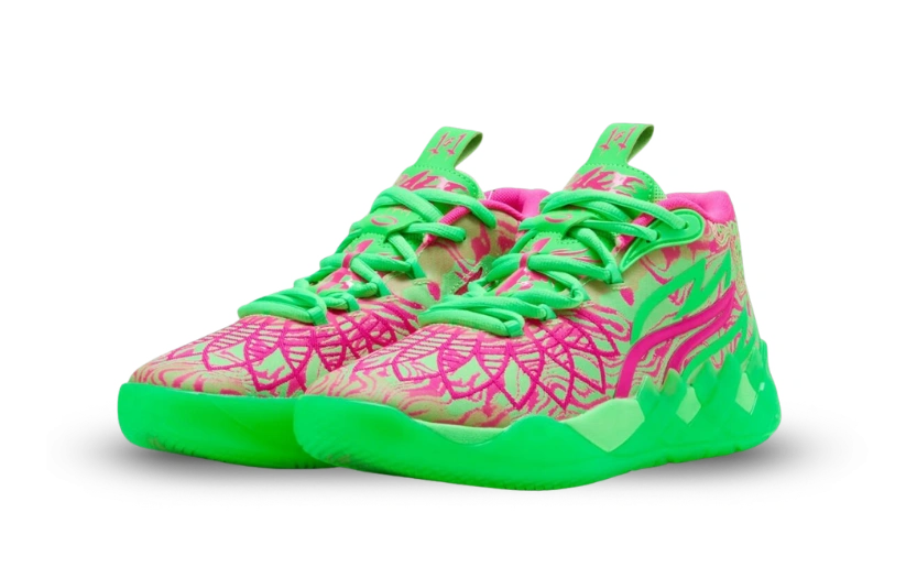 Puma LaMelo Ball MB.01234 Mash-Up Fluro Green - Image 1