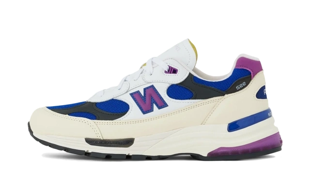 New Balance 992 MiUSA White Royal Purple Fuchsia product photo