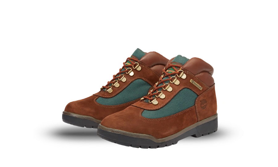 Timberland Field Boot Mid Lace Up Dark Brown (GS) - Image 1