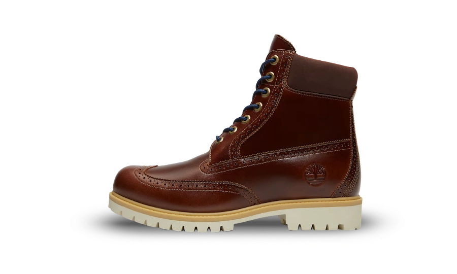 Timberland 6" Premium Brogue Boot Medium Brown Wingtip product photo