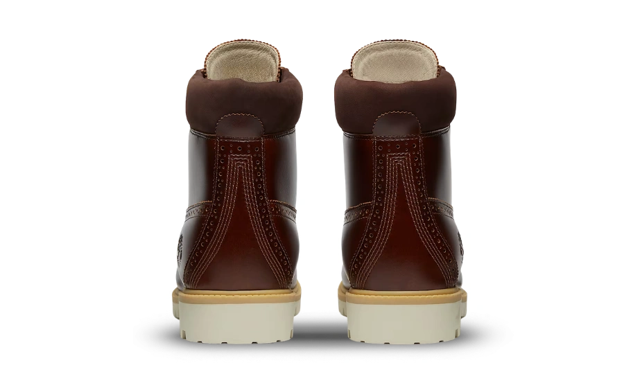 Timberland 6" Premium Brogue Boot Medium Brown Wingtip - Image 1