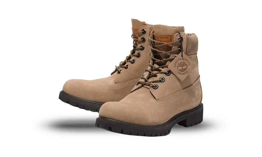 Timberland 6" Premium Waterproof Boot Beige Nubuck - Image 1