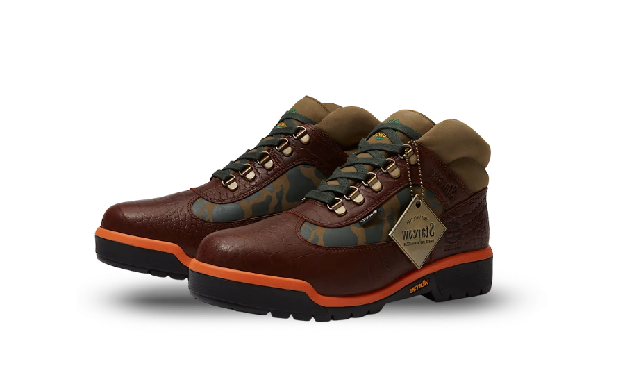 Timberland Field Boot Mid Lace Up Gore-Tex Starcow Medium Brown Camo - Image 1