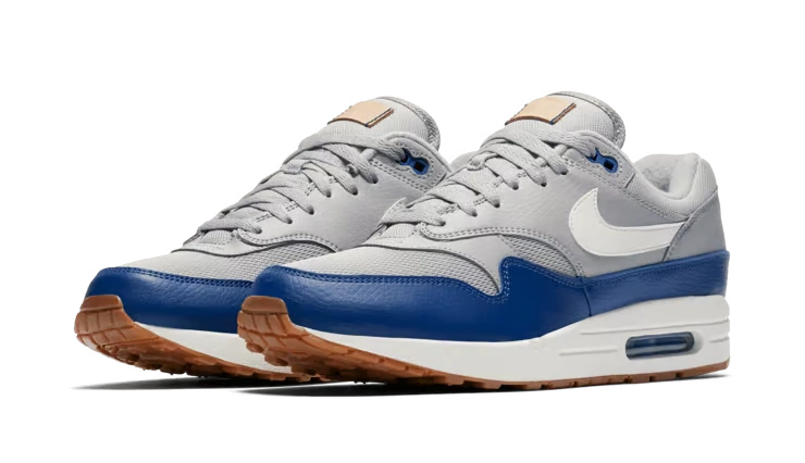 Nike Air Max 1 Atmosphere Grey Deep Royal Blue - Image 1