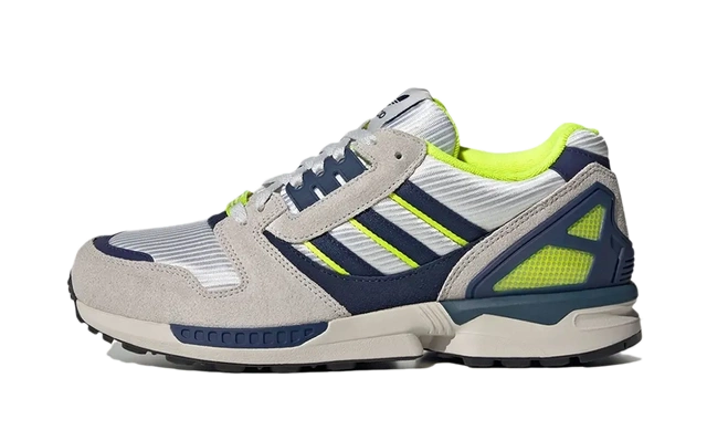 adidas ZX 8000 White Dark Blue Solar Yellow Produktfoto
