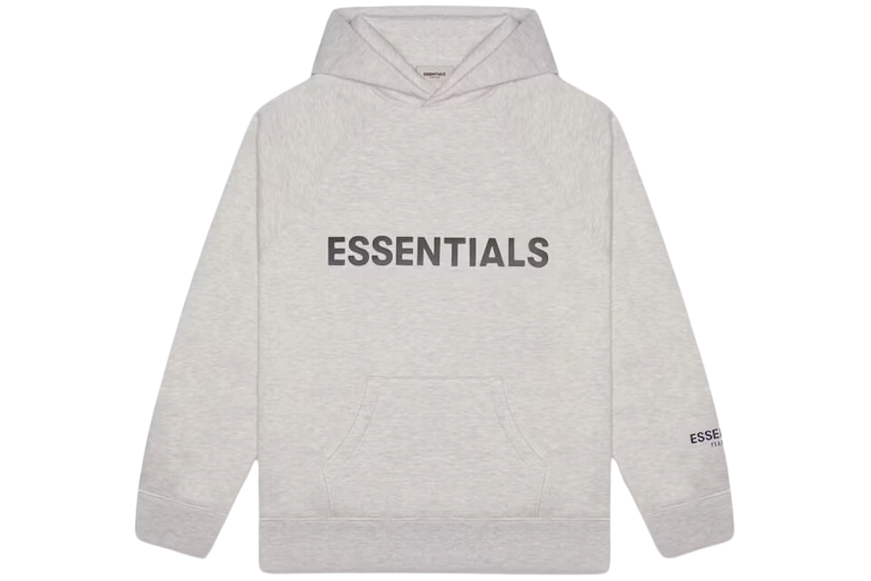 Foto del prodotto Fear of God Essentials Pullover Hoodie Applique Logo Heather Oatmeal