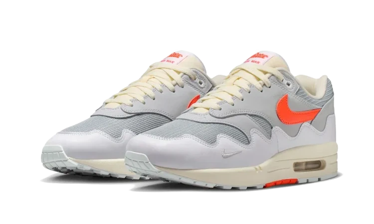 Nike Air Max 1 ‘87 Patta Waves White & Hyper Crimson - Image 1
