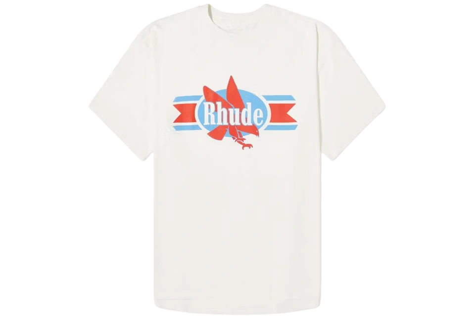 Foto del prodotto Rhude Chevron Eagle T-shirt Vintage White