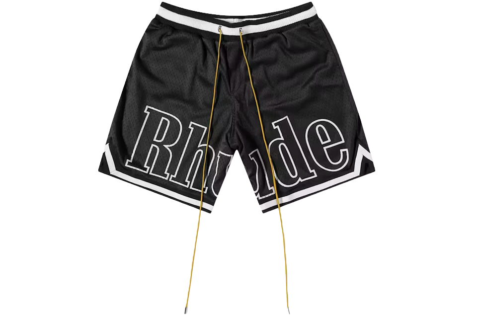 Foto del prodotto Rhude Court Logo Shorts Black/White