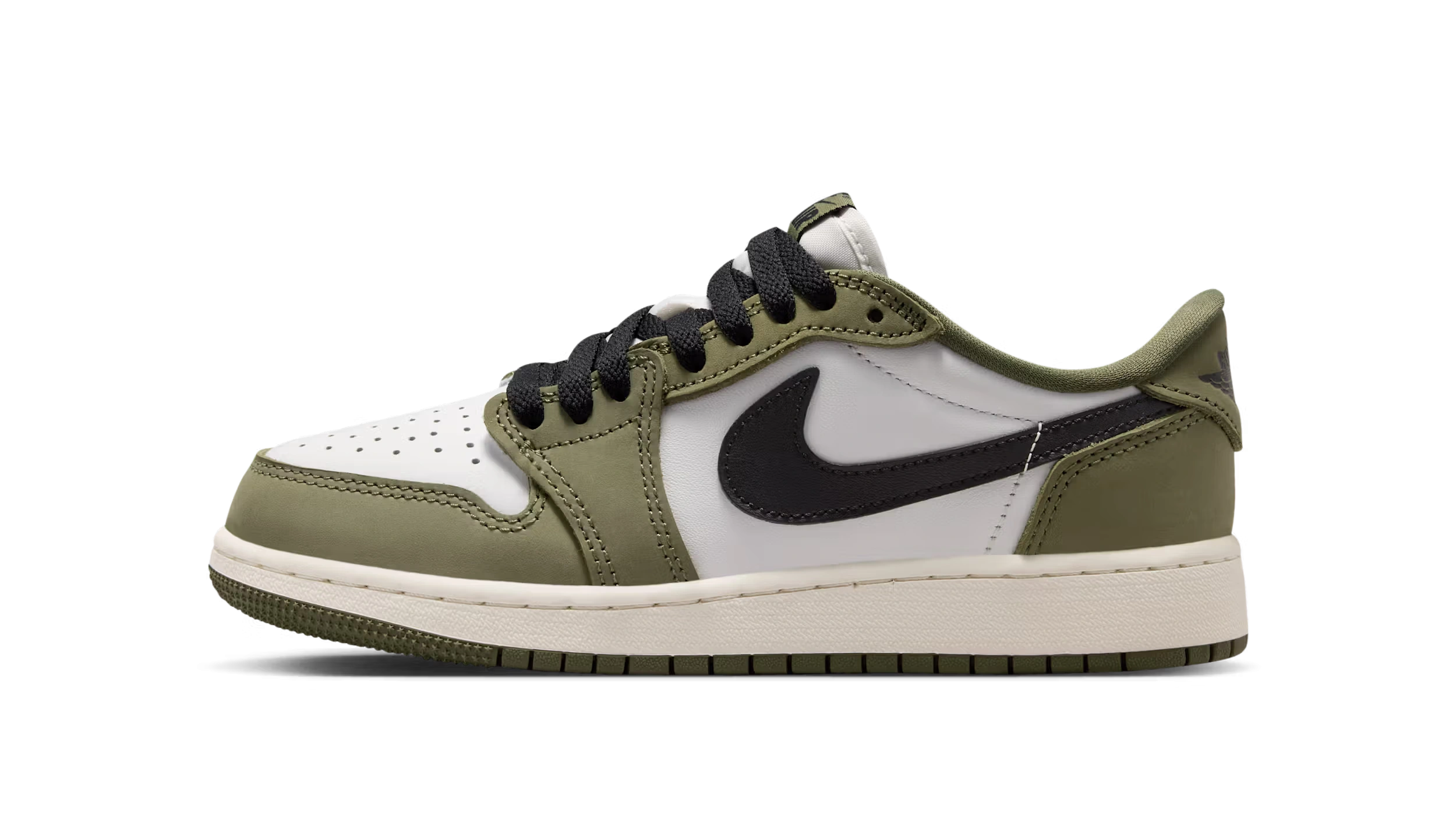 Photo du produit Air Jordan 1 Retro Low "Medium Olive and Summit White" (GS)