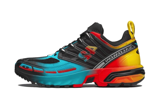 Salomon ACS Pro x L'Art De L'Automobile 'Fiery Red & Scuba Blue' product photo