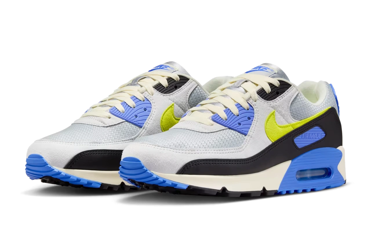 Nike Air Max 90 Wave Pack Photon Dust Blue Cyber - Image 2