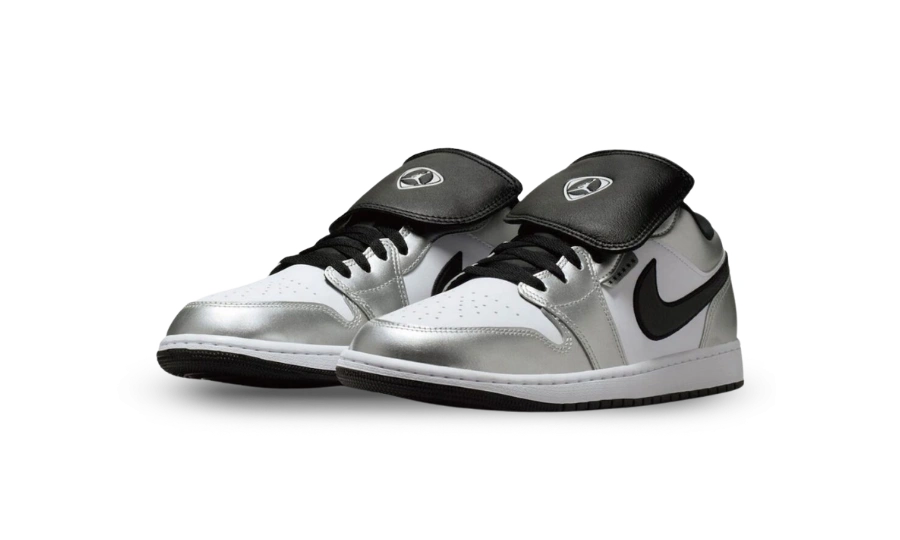 Jordan 1 Low SE Metallic Silver Tiempo - Image 1