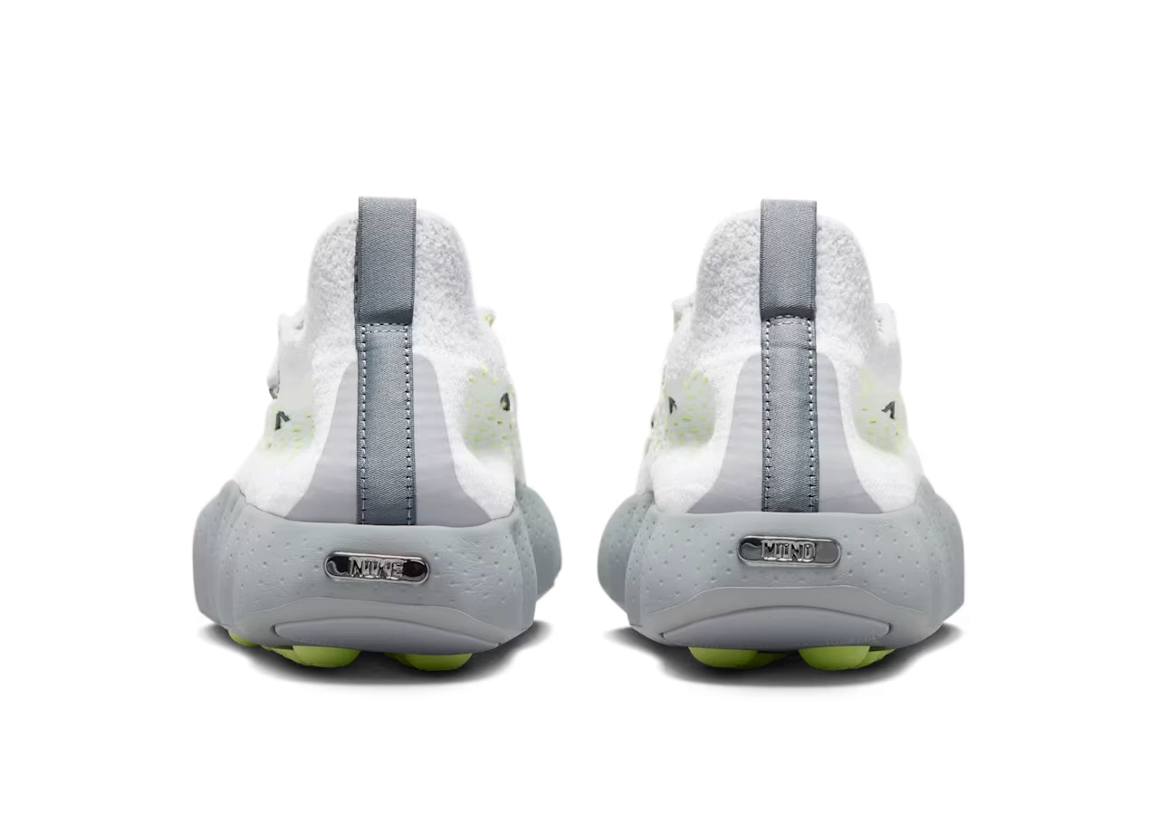 Nike Mind 002 Flyknit White Dark Grey Volt - Image 2