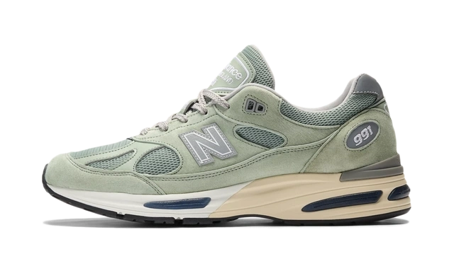 New Balance 991v2 MiUK Sea Grass productfoto