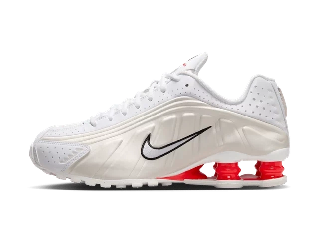 Nike Shox R4 White Phantom Picante Red (W)