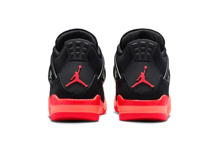 Jordan 4 Retro Black Infrared Barely Volt (GS) - Image 1