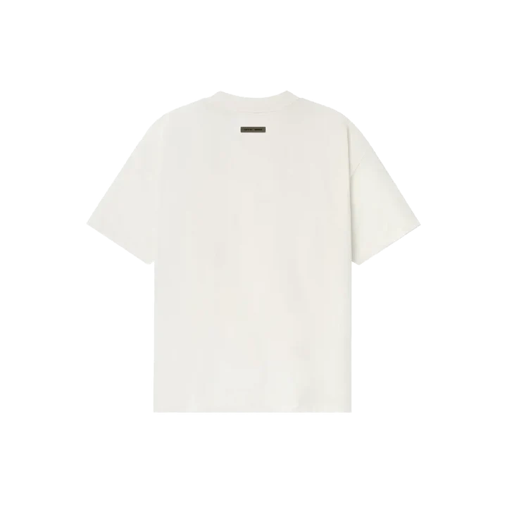 Fear of God Essentials Embroidered Essential Tee Ivory - Image 1