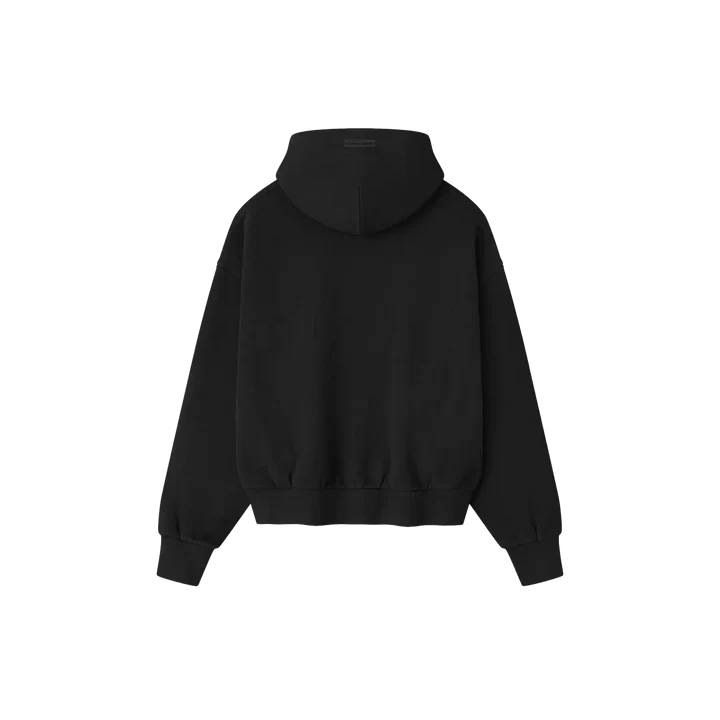 Fear of God Essentials Classic Fleece Hoodie Vintage Black - Image 1