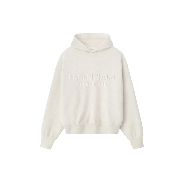 Fear of God Essentials Embossed Essentials Classic Hoodie Oatmeal Heather