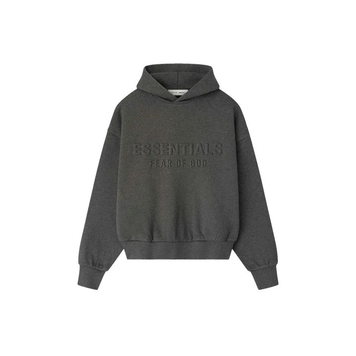 Fear of God Essentials Embossed Essentials Classic Hoodie Charcoal Heather