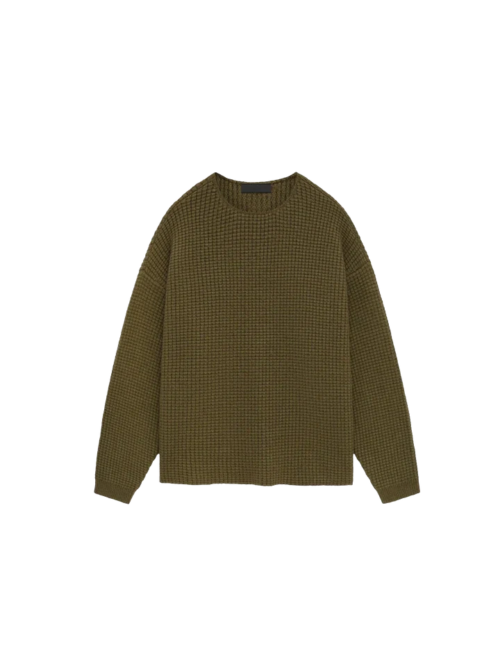Foto del prodotto Fear of God Essentials Heavy Waffle Crewneck 'Military'