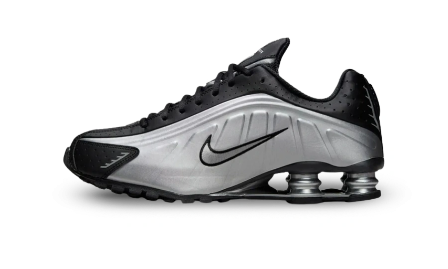 Nike Shox R4 Metallic Silver Black product photo