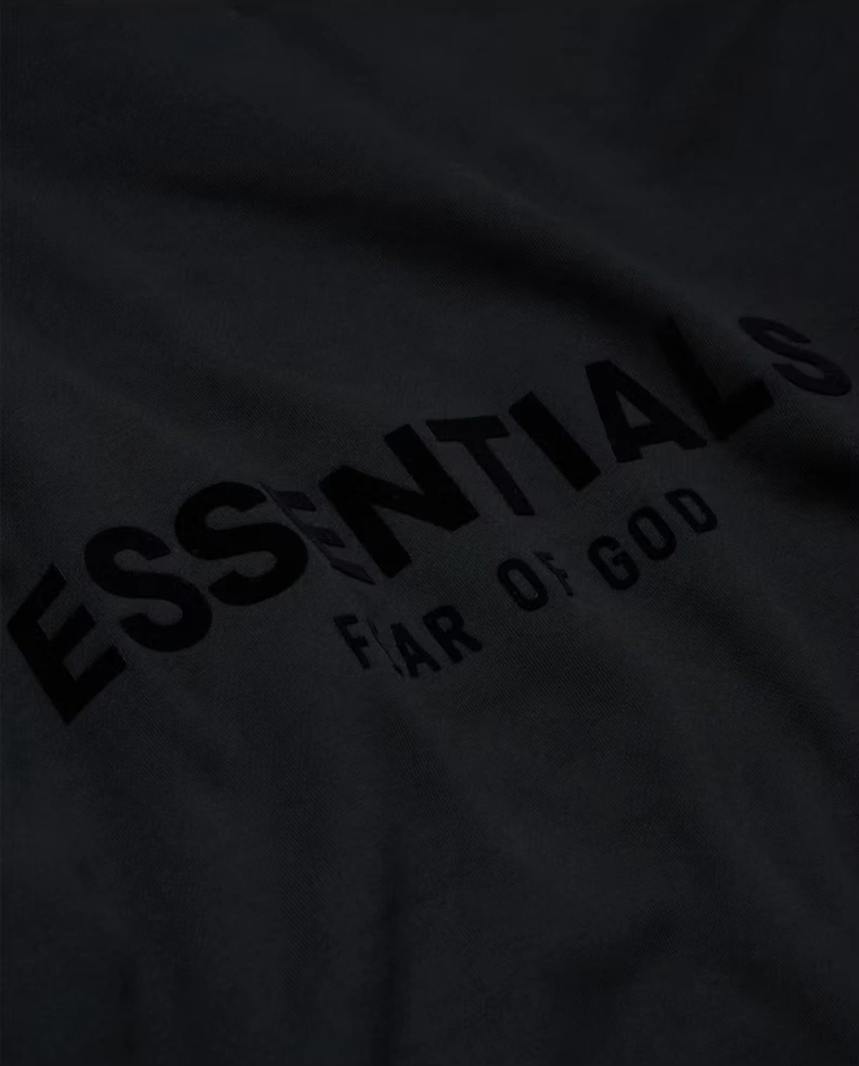 Fear of God Essentials Hoodie Stretch Limo Black - Image 2